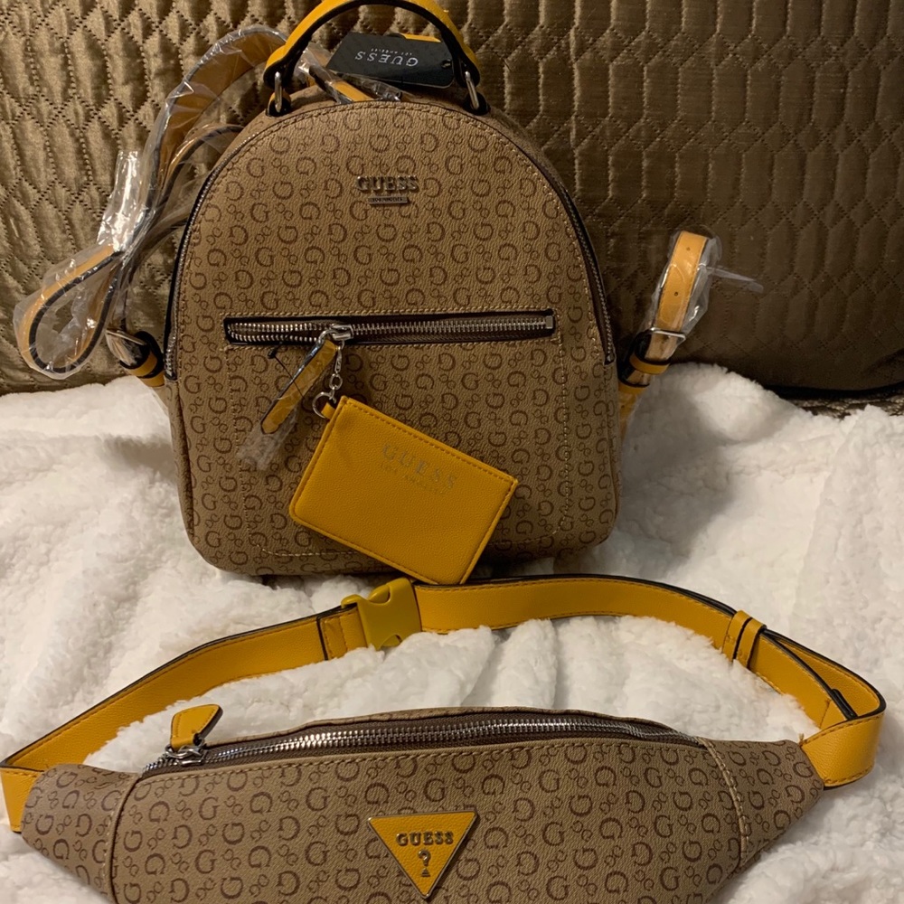 Authentic Guess Backpack and Belt Bag